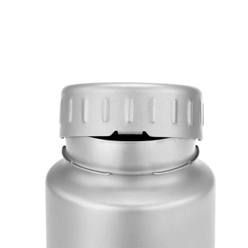 زجاجة مياه رياضية من كيث تيتانيوم - 0.9 لتر/1.2 لتر أدوات شرب للتخييم في الهواء الطلق بسعة كبيرة مع غلاية واسعة الفم غير ملولبة