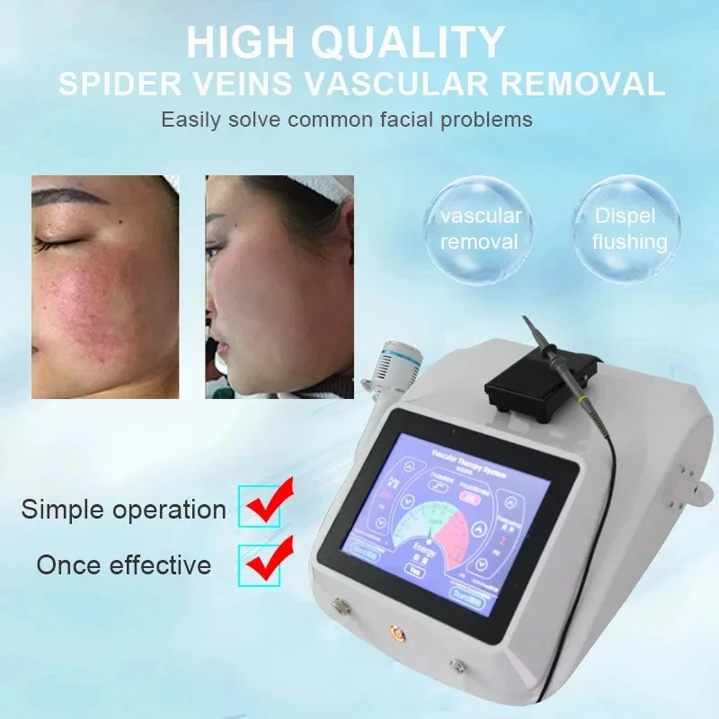 

High Frequency Needle RF Spider Veins Removal Anti Redness Machine Red Blood Vessel and Spots Vascular Removal Beauty Equipment