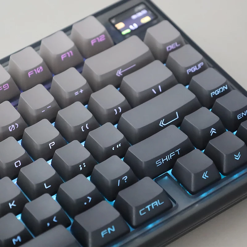 Keydous NJ81 CP V2 لوحة مفاتيح الألعاب Hall Effect Gateron Jade Pro Switch 0.01mm RT 8K معدل الاستقطاب اللاسلكي مع شاشة TFT RGB