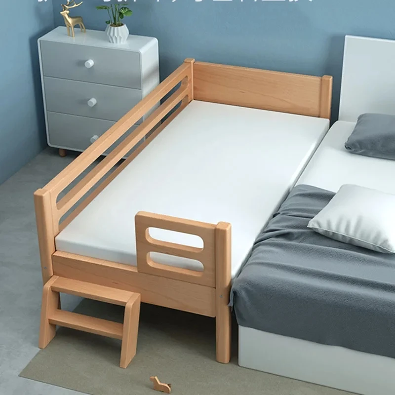 

Railing Solid Wood Kids Bed Set Safety Girls Modern Luxury Kids Beds Boys Fashion Platform Camas Y Muebles Dormitorio Furniture