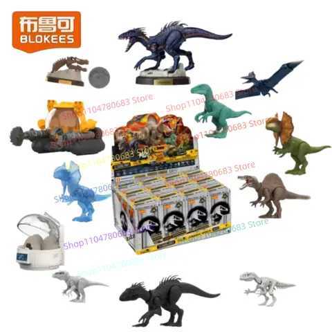 BLOKEES Jurassic Park Series 3 Building Block God Spinosaurus, Indoraptor  Assembly Model Cartoon Dinosaur Collectible Toy Gift