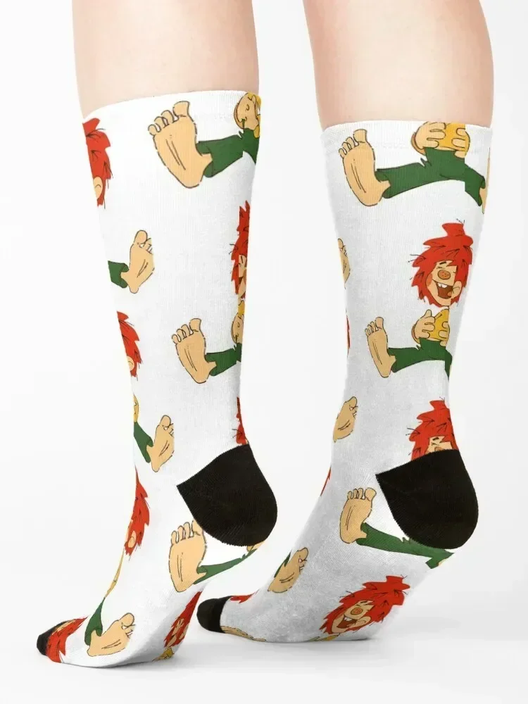 Pumuckl is an invisible goblin for everyone with red hair Socks luxury Non-slip Crossfit snow Men's Socks Women's