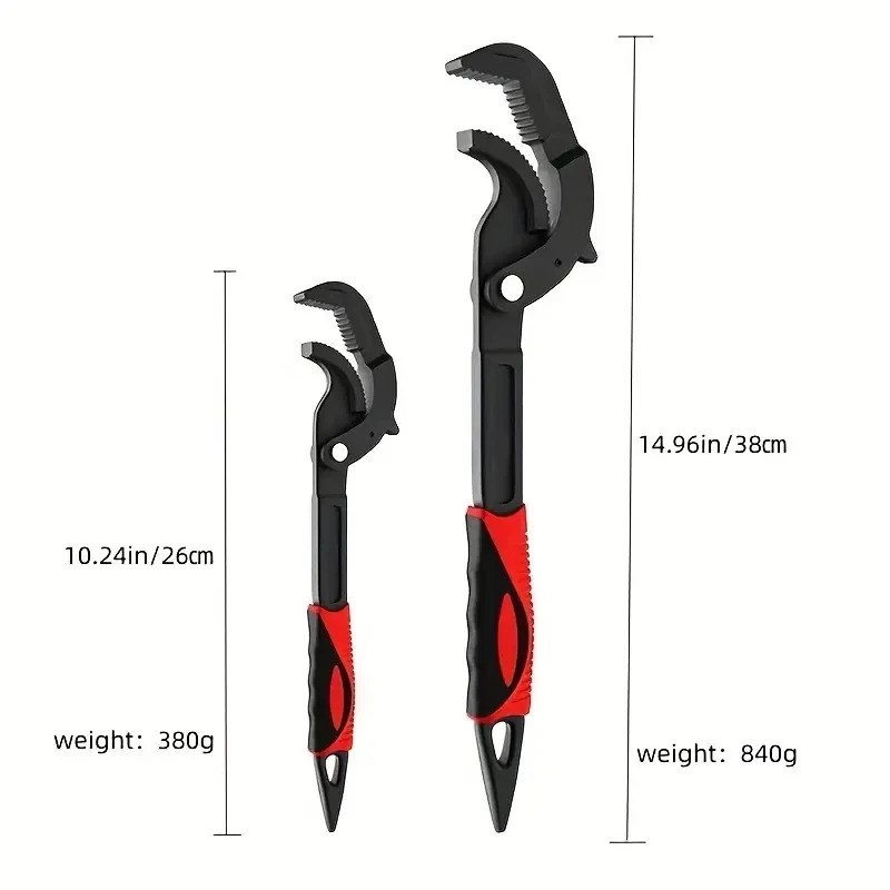 Multifunktions Auto Power Grip Rohrzange Metall Selbst Einstellende Schraubenschlüssel Schnell Öffnen Rohr Universal Schlüssel Kombination Werkzeug Kit – Detail 9