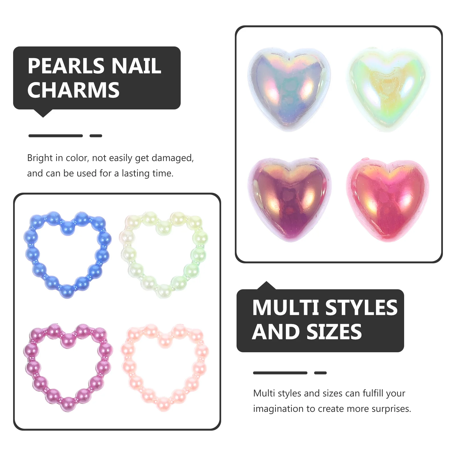 1 pacote de pingentes de pérola para unhas, imitação de pérolas com parte traseira lisa, leve, tamanho pequeno para arte em unhas, joias, enfeites artesanais