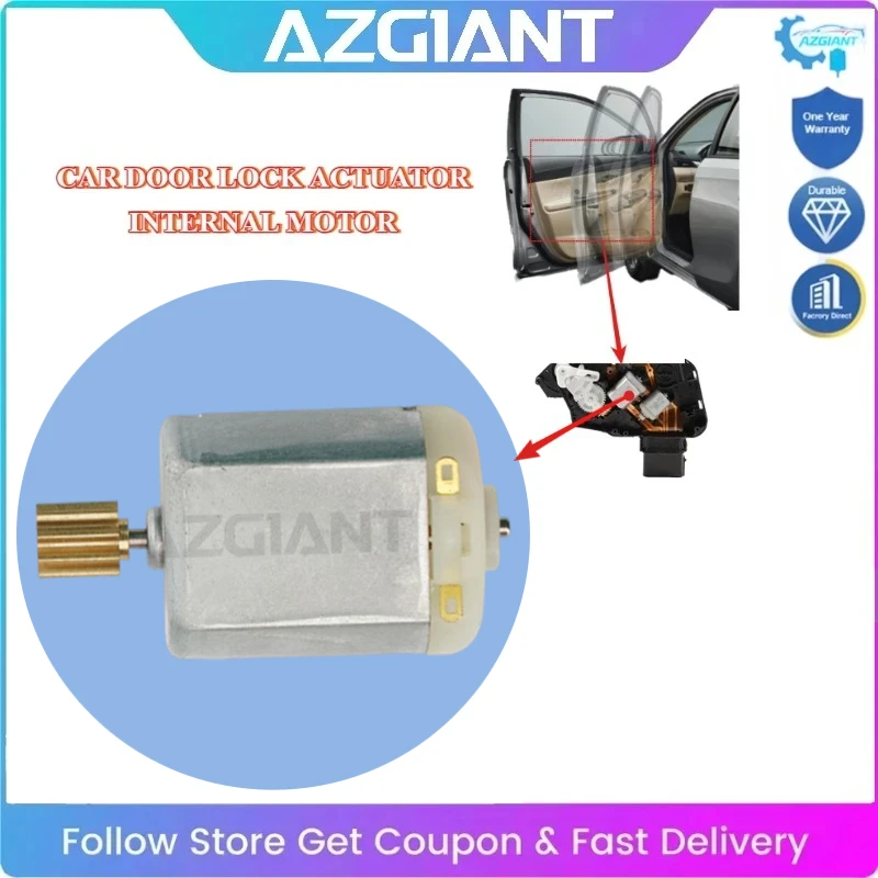 

AZGIANT Low Noise Car Rear Door Lock Motor Repair FC-280 For 1996-2003 Citroën Saxo AX BX ZX Car Parts