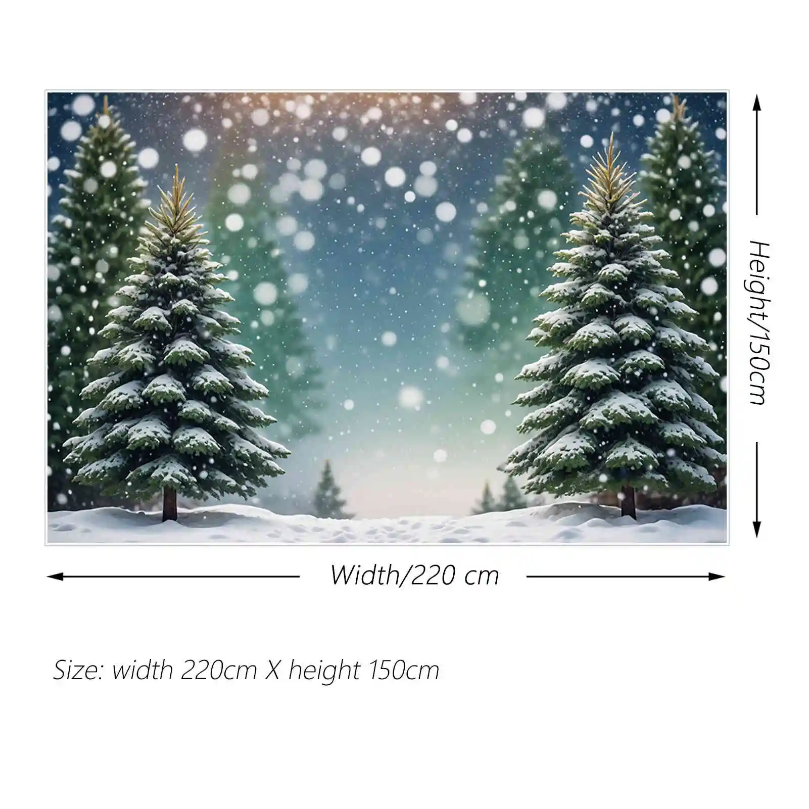 Bulan. QG latar belakang pohon hutan pinus Natal latar belakang musim dingin salju luar ruangan anak latar belakang perlengkapan foto dekorasi pesta kustom