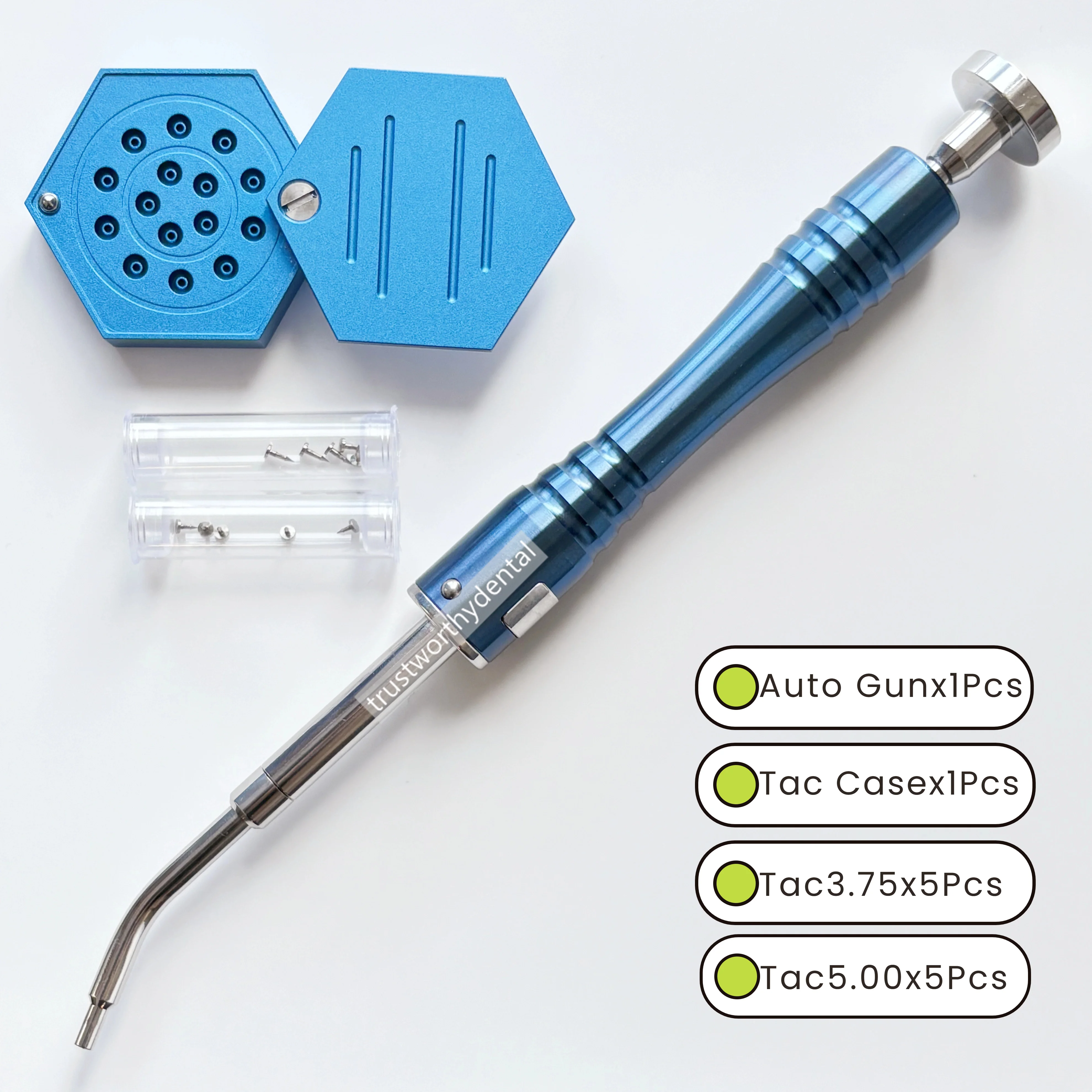 Dental GBR Bone TAC Pins Tacks Gun Membrane Guide Automatic Tacker Titanium NITI
