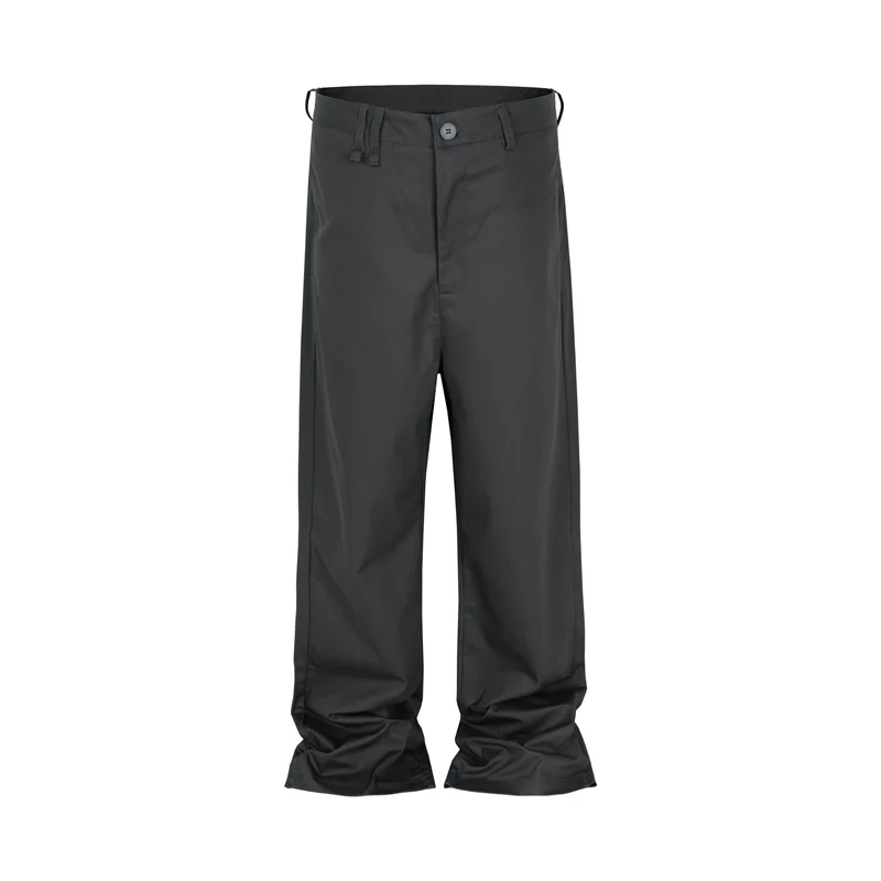 

Американские матовые драпированные прямые брюки в стиле ретро, высококачественные универсальные повседневные брюки для мужчин, уличные брюки длиной до пола