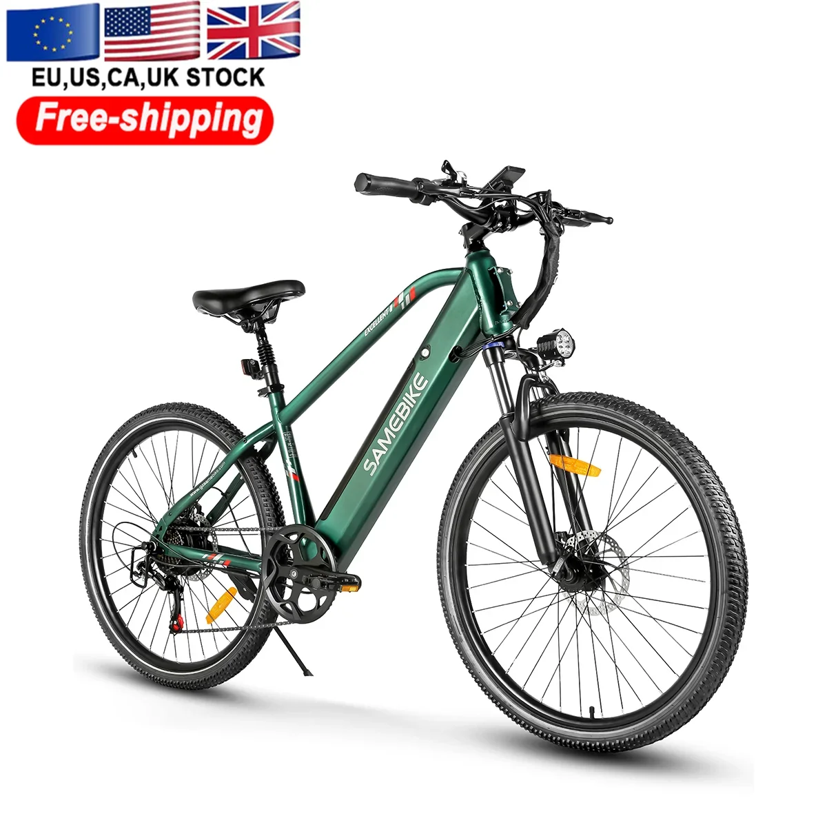 AliExpress YTYIN MTB Electric Mountain Bike 500D Integrated Lithium Battery City Frame SHIMANO 7Speed Spoke Rim E Bike