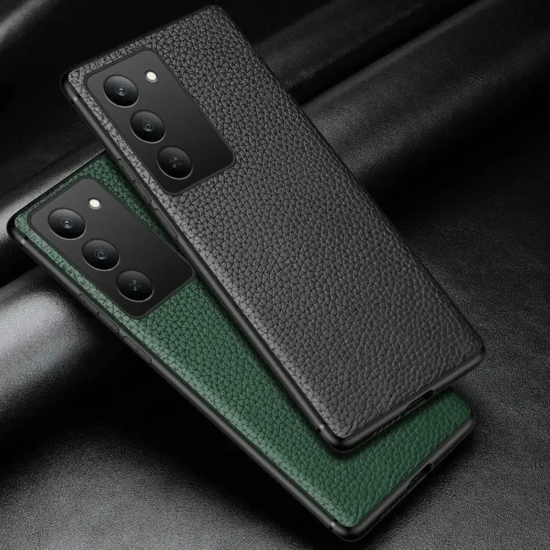 حافظة لهاتف Realme 14X 14T 14 Pro حافظة جلدية أصلية فاخرة لهاتف Realme C71 C73 غطاء هاتف خلفي Coque Capa