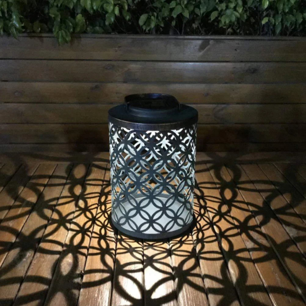 

2pc Solar Lanterns Vintage Wind Lights IP44 Waterproof Outdoor Garden Hanging Decor Pathway Yard Fence Lawn Patios