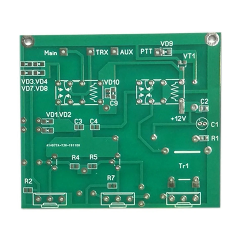 13.8V 150mA QRM Canceller Eliminator X-Phase 1-30 MHz HF Band PTT Control Finished Eliminator Board Diy Kit RCA Jack for Radio