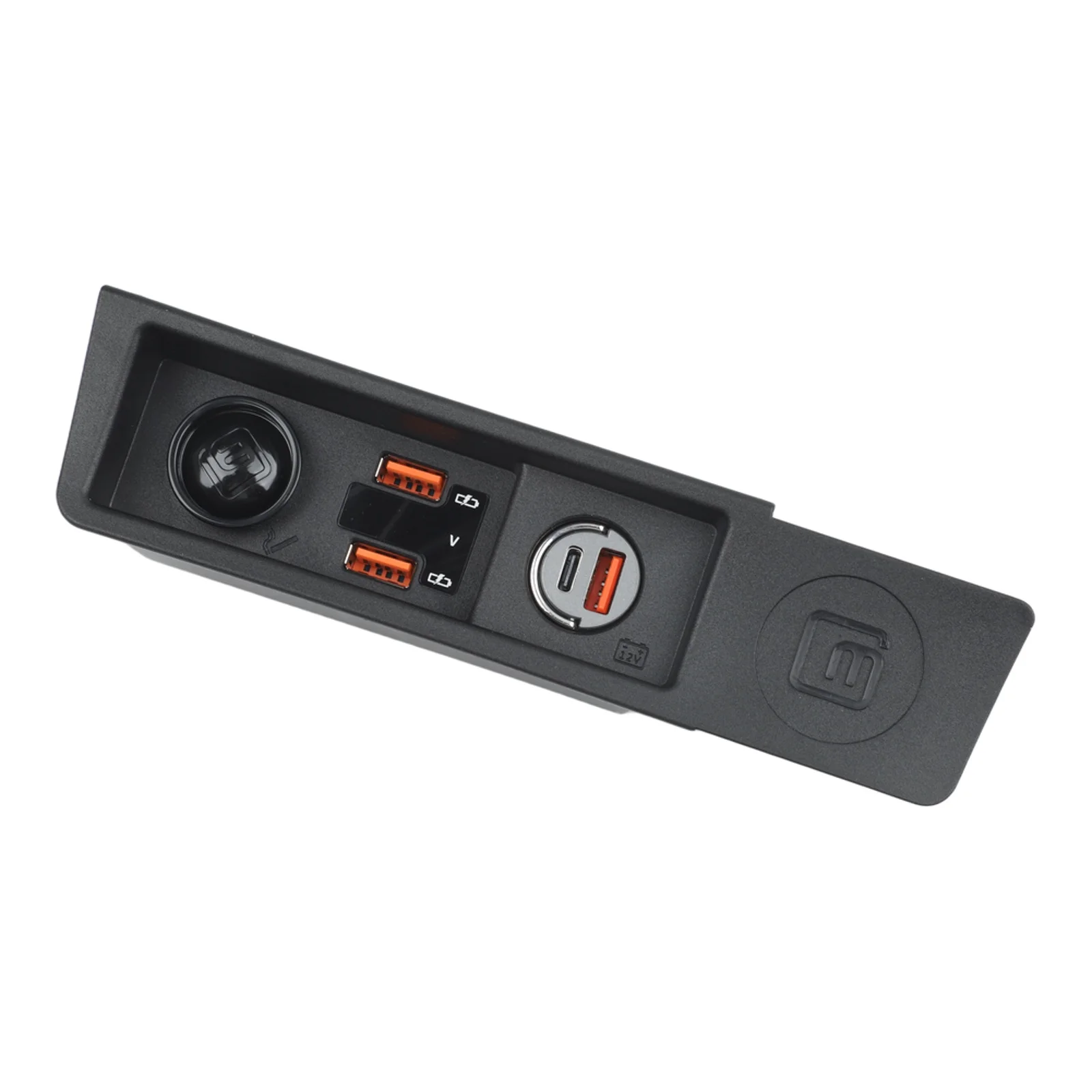 Image of 12V-Ladebuchse, USB-Autoladegerät, LED-Spannungsanzeige, integrierter Sicherungsschutz für Passat B6 B7 07–16