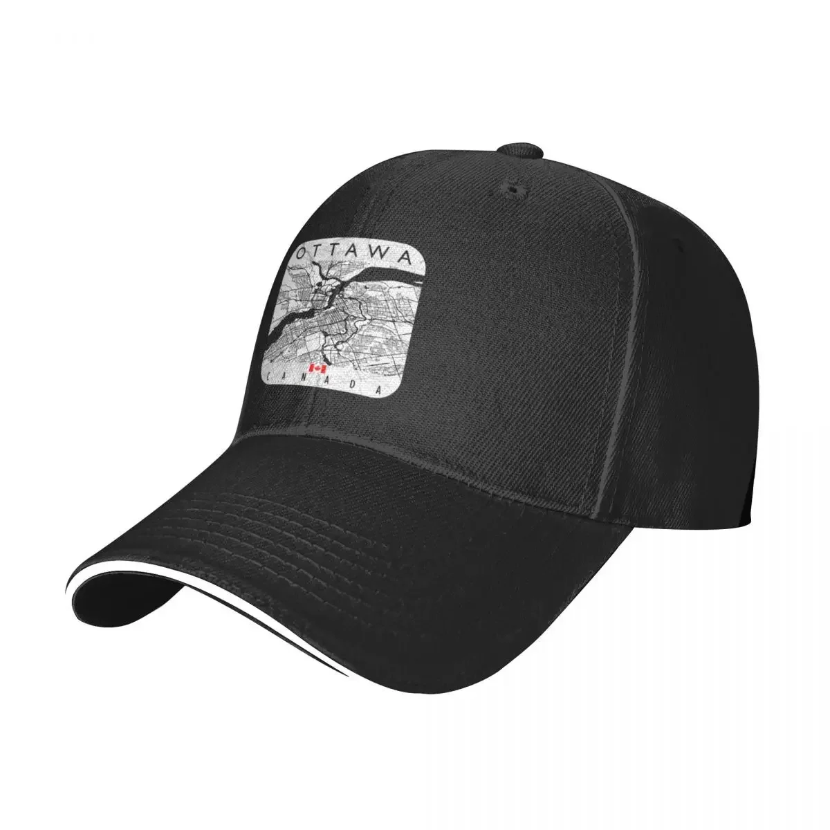 OTTAWA MAP CANADA Baseball Cap Icon Sunhat Women's Beach Men's