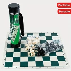 65/75/95mm Chess Pieces Set with Carrying Case Adult Children Chess Intellectual Toys Plastic Chess Championship Strategy Game