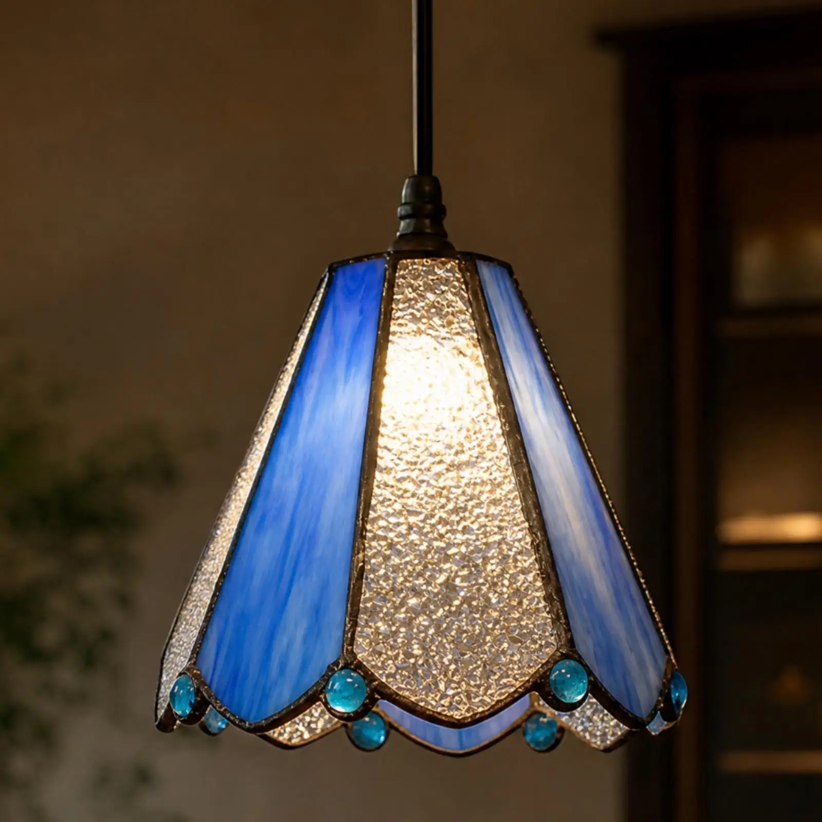 Faceted Decorative Lamp Shade Glass Diffuser for Ceiling Lamp Fixture Cozy Ambiance Bedroom Entryway Art Piece