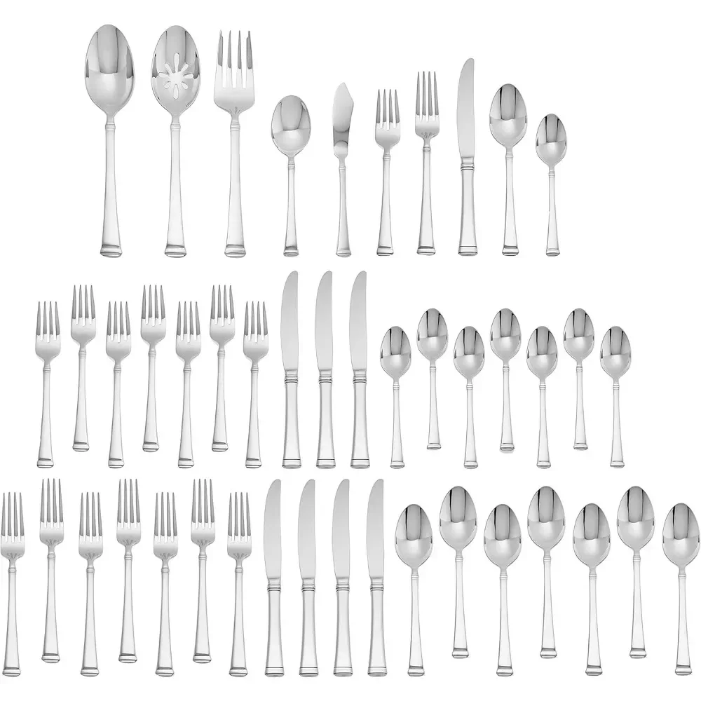 18/10 Stainless Steel Flatware Serving Utensil, 45 Piece Set