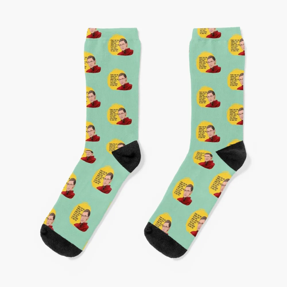 

Ruth Bader Ginsberg : Fight for the things you care about - RBG 5 Socks