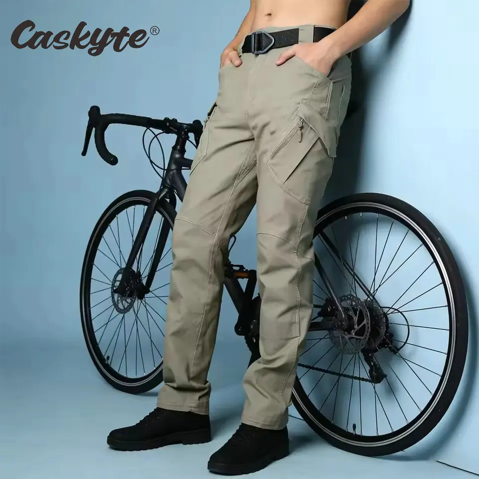 

CASKYTE Cycling Long Pants Men's Road Racing Mountain Bike Trousers Motocross Bicycle Bottoms Mtb Enduro Pant Pantalon Ciclismo