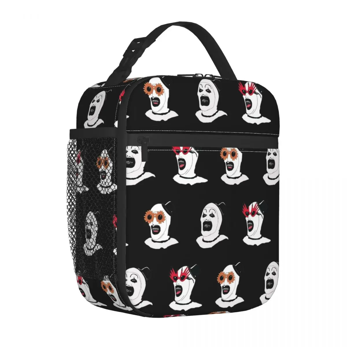 The Terrifier Art The Clown Insulated Lunch Bag Thermal Meal Container Portable Tote Lunch Box Girl Boy College Outdoor