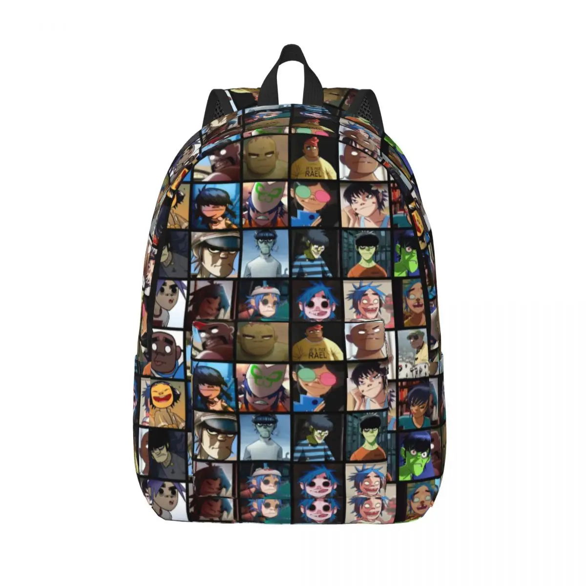 

Gorillaz Collage Backpack for Kindergarten Primary School Student Rock Bookbag Boy Girl Kids Daypack Gift