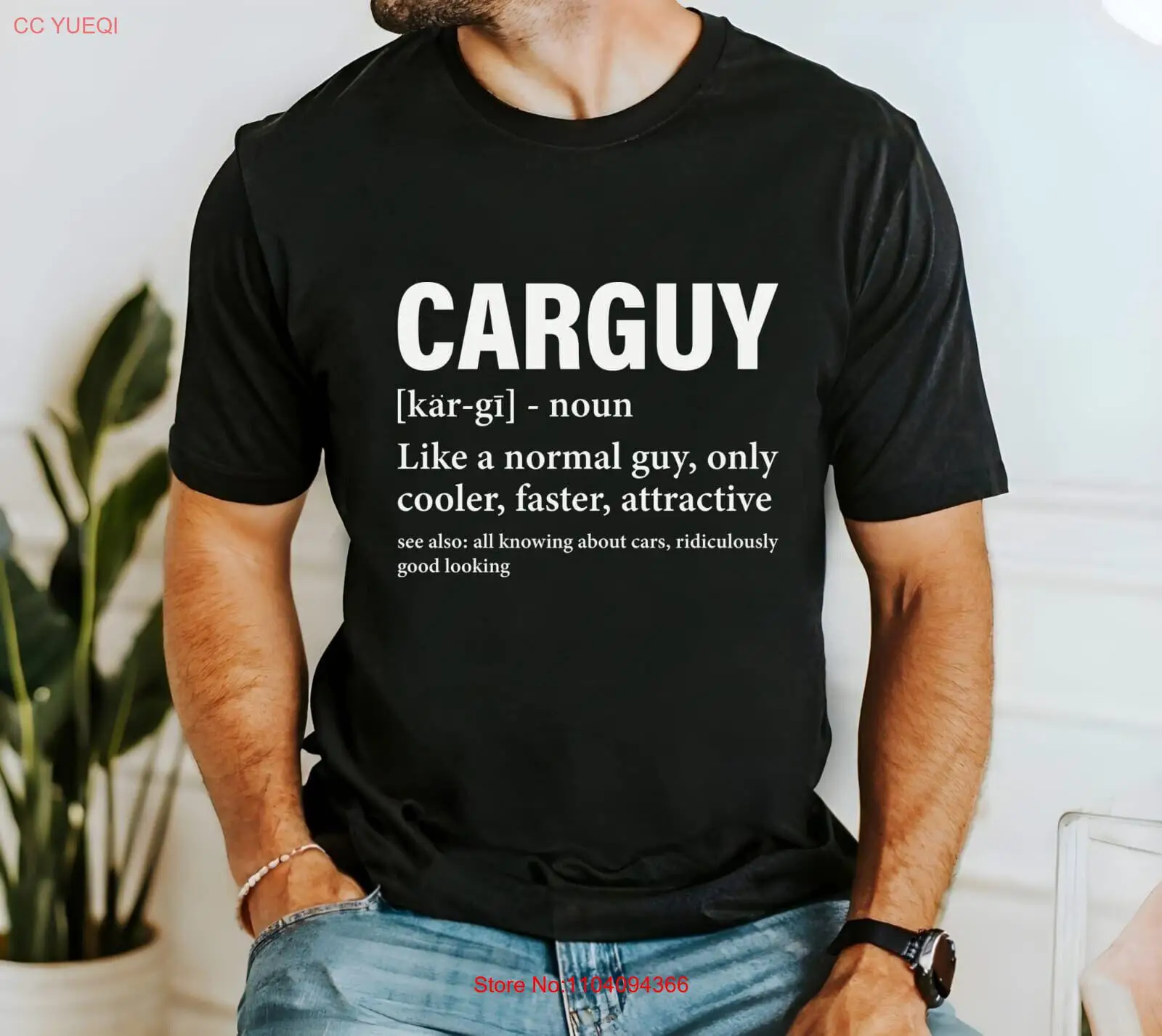 Carguy Men's Tee, Car Enthusiast Gift, Mechanic Shirt, Automotive Apparel, Auto