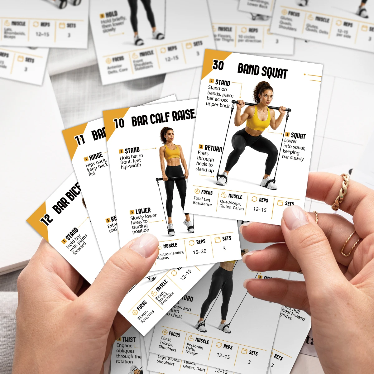 Resistance Band Workout Cards 5