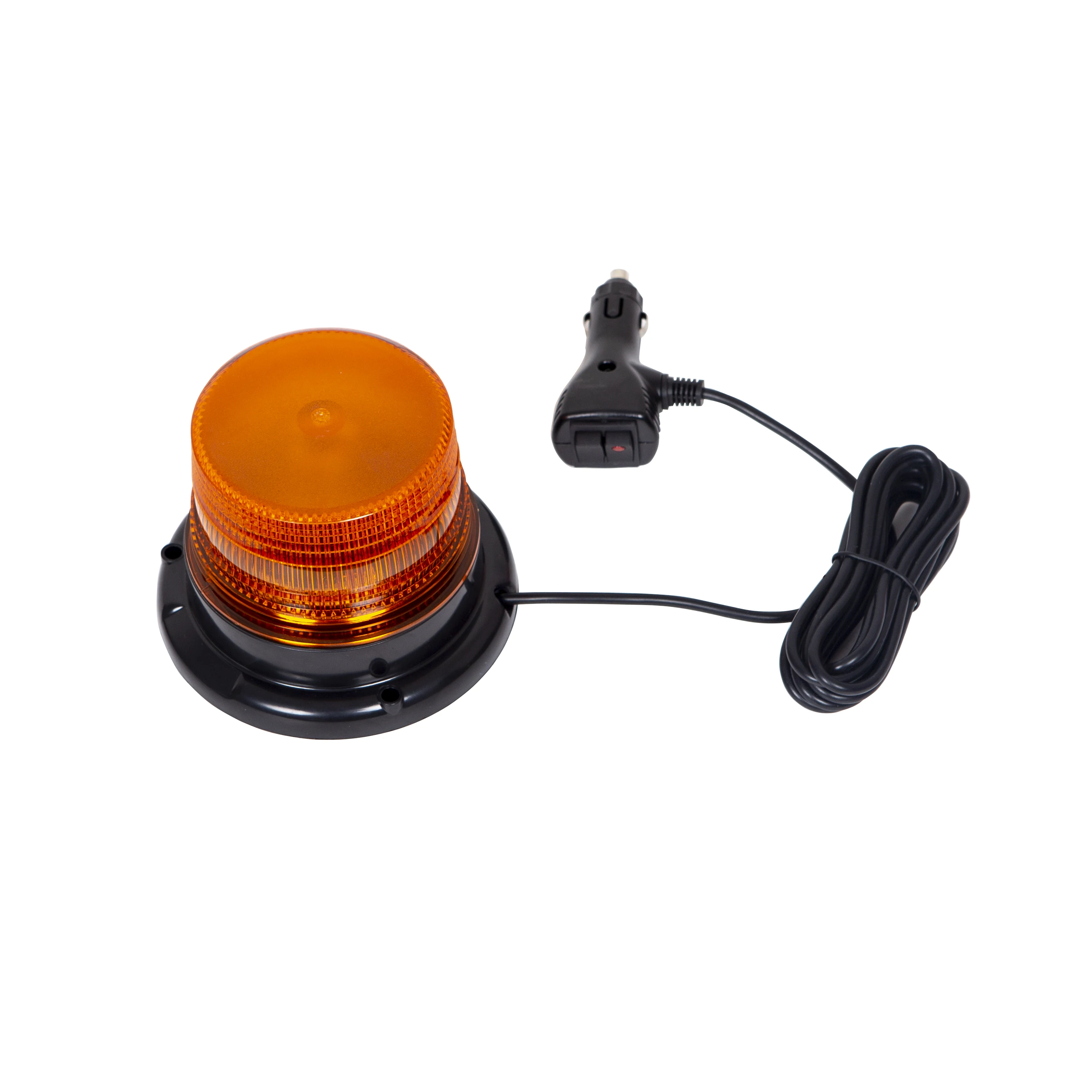 Magnetic Mount Amber LED Light Waterproof Strobe Warning Lamp 12V 24V With Cigarette Lighter Cord For Loader Van Truck - view 6