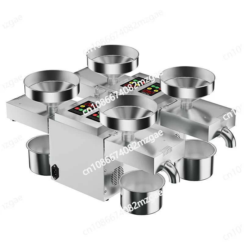 

B04S four-head intelligent temperature-controlled oil press small can press 4 different raw materials