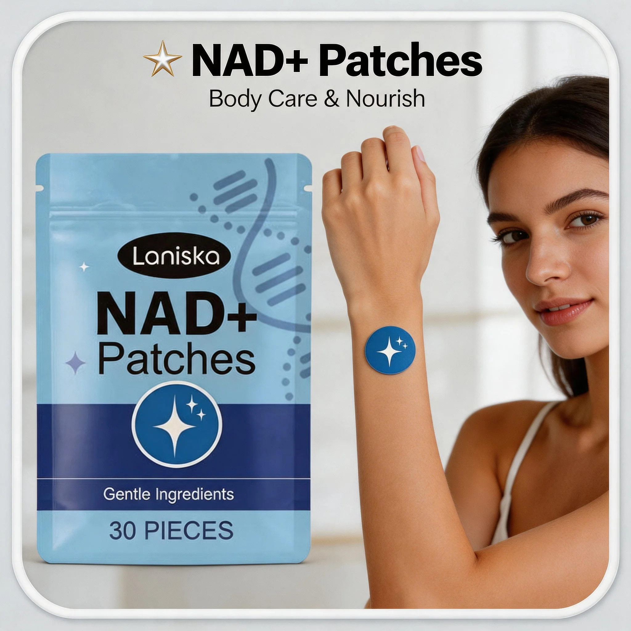 Parche Premium para el Cuidado Corporal, cuidado diario suave para comodidad y vitalidad durante todo el día, parche portátil y práctico para uso diario.