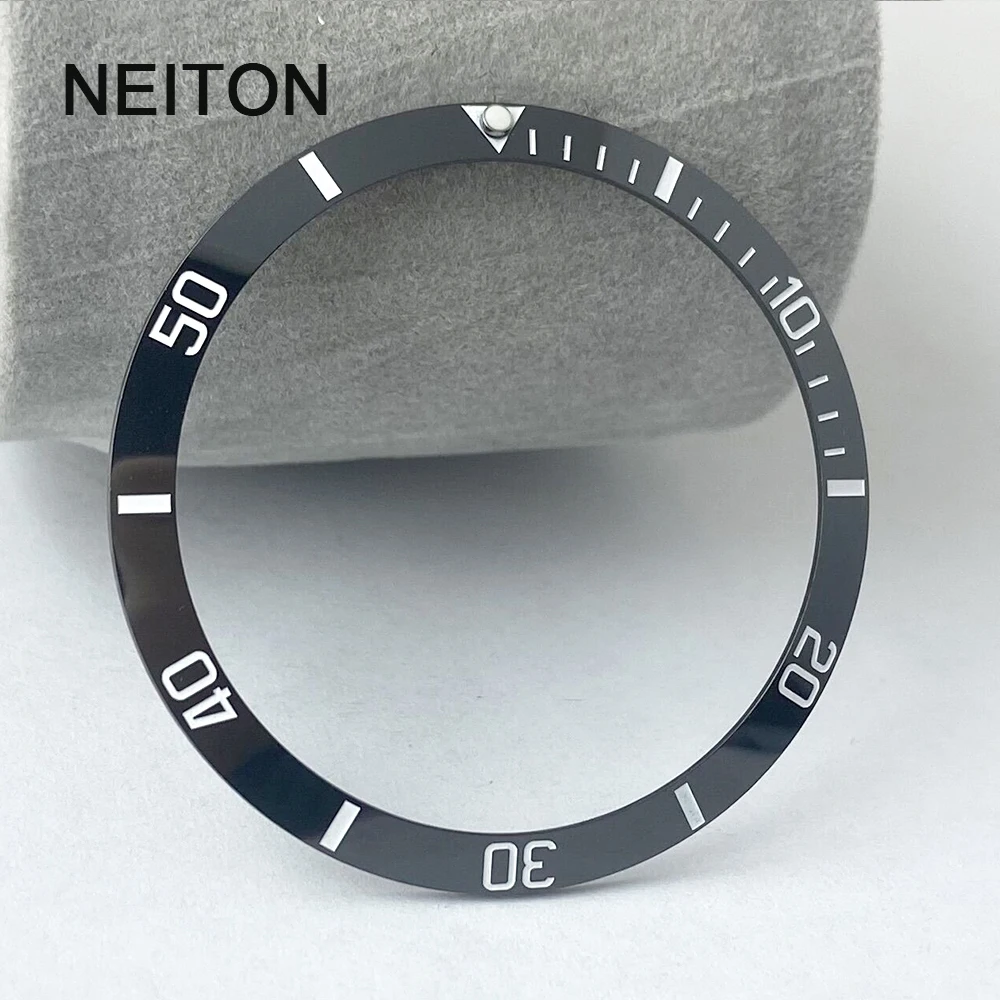 NEITON 37mm Ceramic Bezel Insert Mens Watch Replace Accessories Face Different