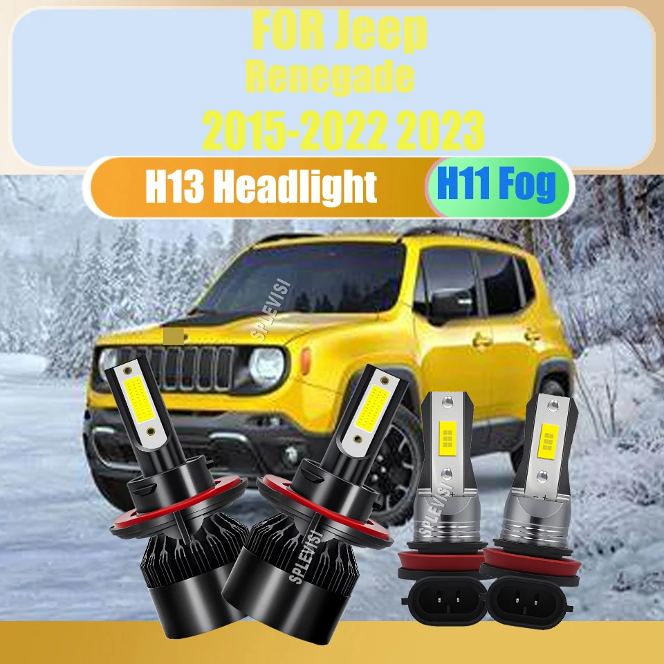 

Navigate Night Roads Easily Car SUV LED Headlight Fog Lights For Jeep Renegade 2015 2016 2017 2018 2019 2020 2021 2022 2023
