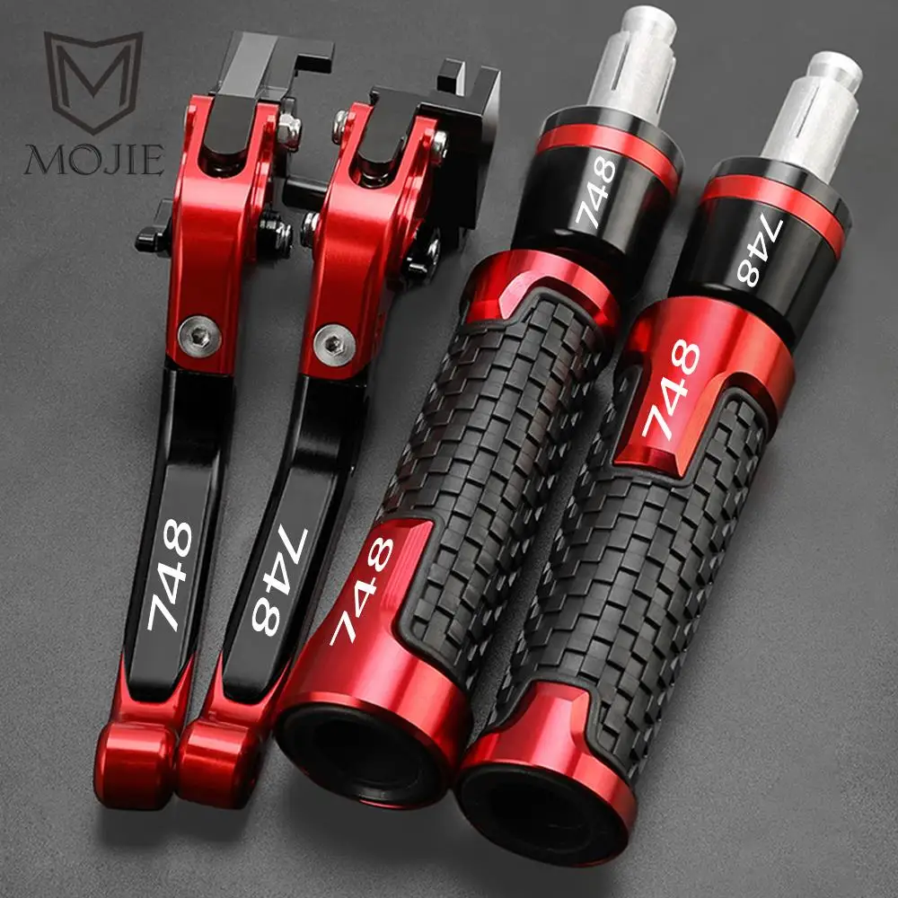 

이빙 Akcesoria motocyklowe 748 Regulowane dźwignie hamulca i sprzęgła CNC Końcówki uchwytów kierownicy Do DUCATI 748 1994-1998 1997 1996 1995