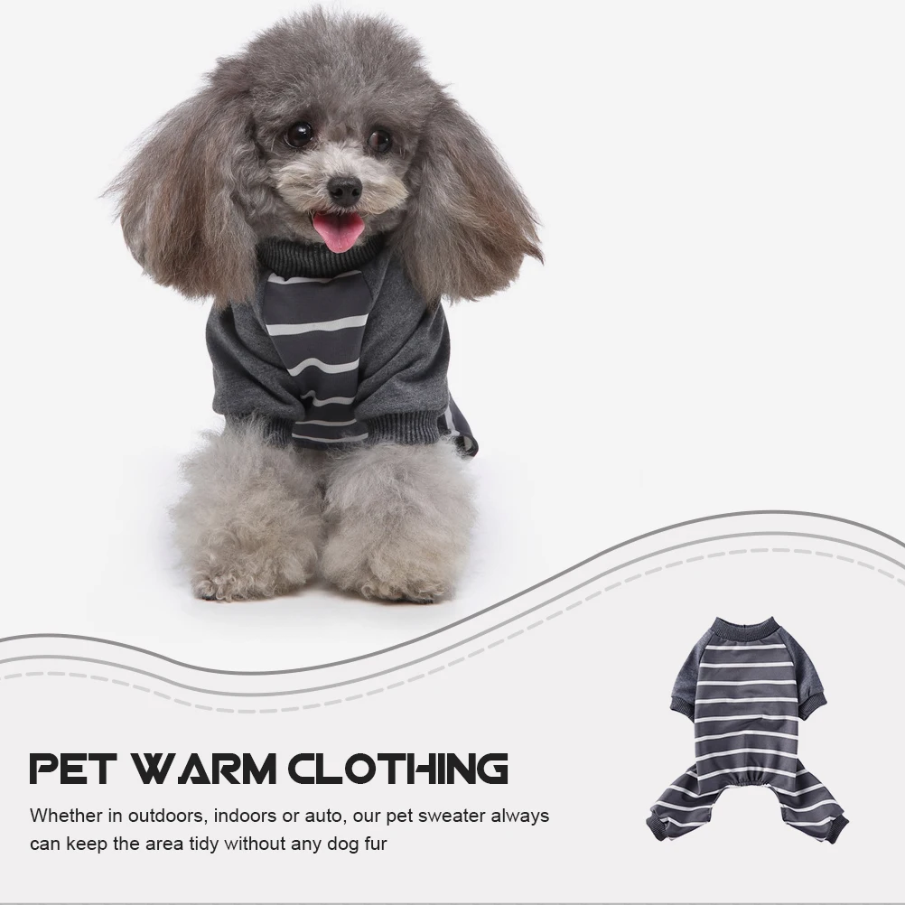 

Pet Pajamas Dog Clothes Small Puppy Onesie Comfortable Decorative Sweater Stylish Skin Friendly Warm Cozy Winter Gift Dog Coat