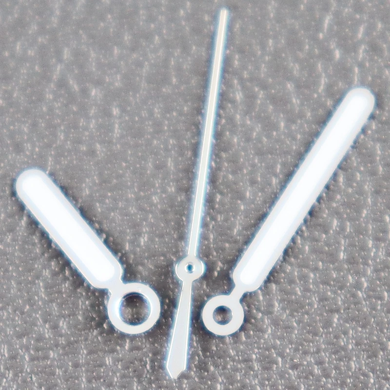 Silver Watch Pointer C3 Green luminous Pointer Accessory For Stainless Steel Luxury Watch Nh34 Nh35 Nh36 38 Movement Accessories