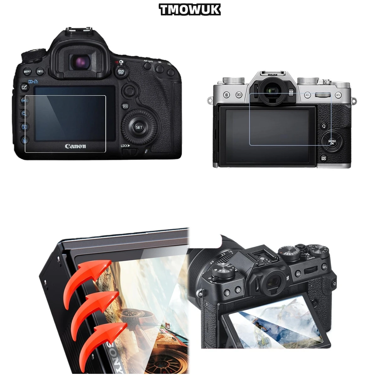 

For Fujifilm X70 XT-3, 9H Grade Film, Easy To Clean, Anti-Reflective, Maximum Protection.