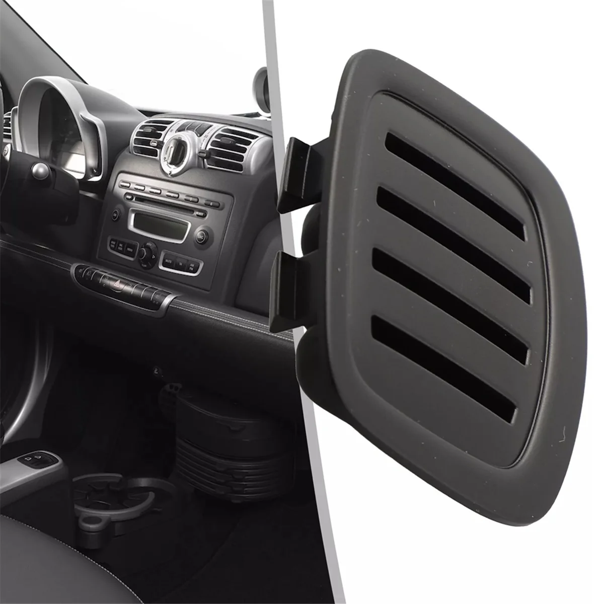 Car Center Tunnel Console Cover Strip for Smart ForTwo 451