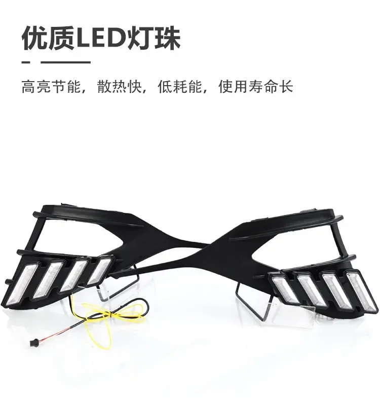 DRL For Hyundai Elantra Avante 2023-2026 Car Led Daytime Running Light Flowing Turn Signal Front Fog Light Modified Accessories detail image 5