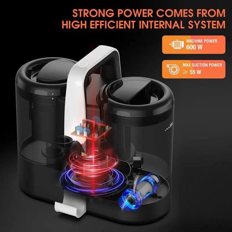 Cleaning machine with large suction spray washing and suction integrated multifunctional blanket cleaning machine