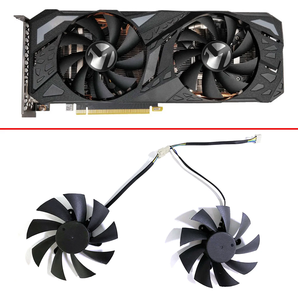 2PCS 87MM 4PIN GA92A2H Cooling Fan RTX2070 TurboX2 GPU FAN For Maxsun GeForce RTX 2070 TurboX2 OC 8G Video Card Fan