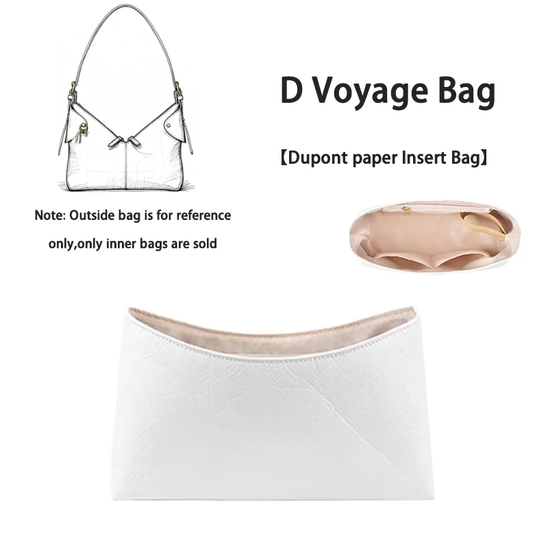 

Бумажная сумка EverToner DuPont, вставка для сумки D Voyage, большая вместимость, многокарманная внутренняя сумка для хранения, поддержка вкладыша, формирователь