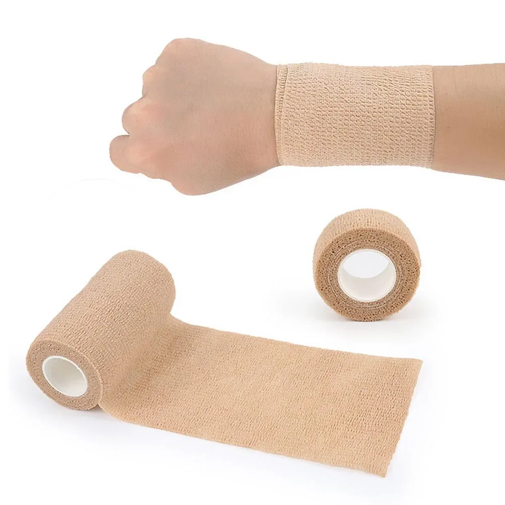 5cm /10pcs Tape Disposable for Sports Fixing Finger Wrist Leg  Bandage Cohesive Self Adhesive Elastic Non-woven Wraps
