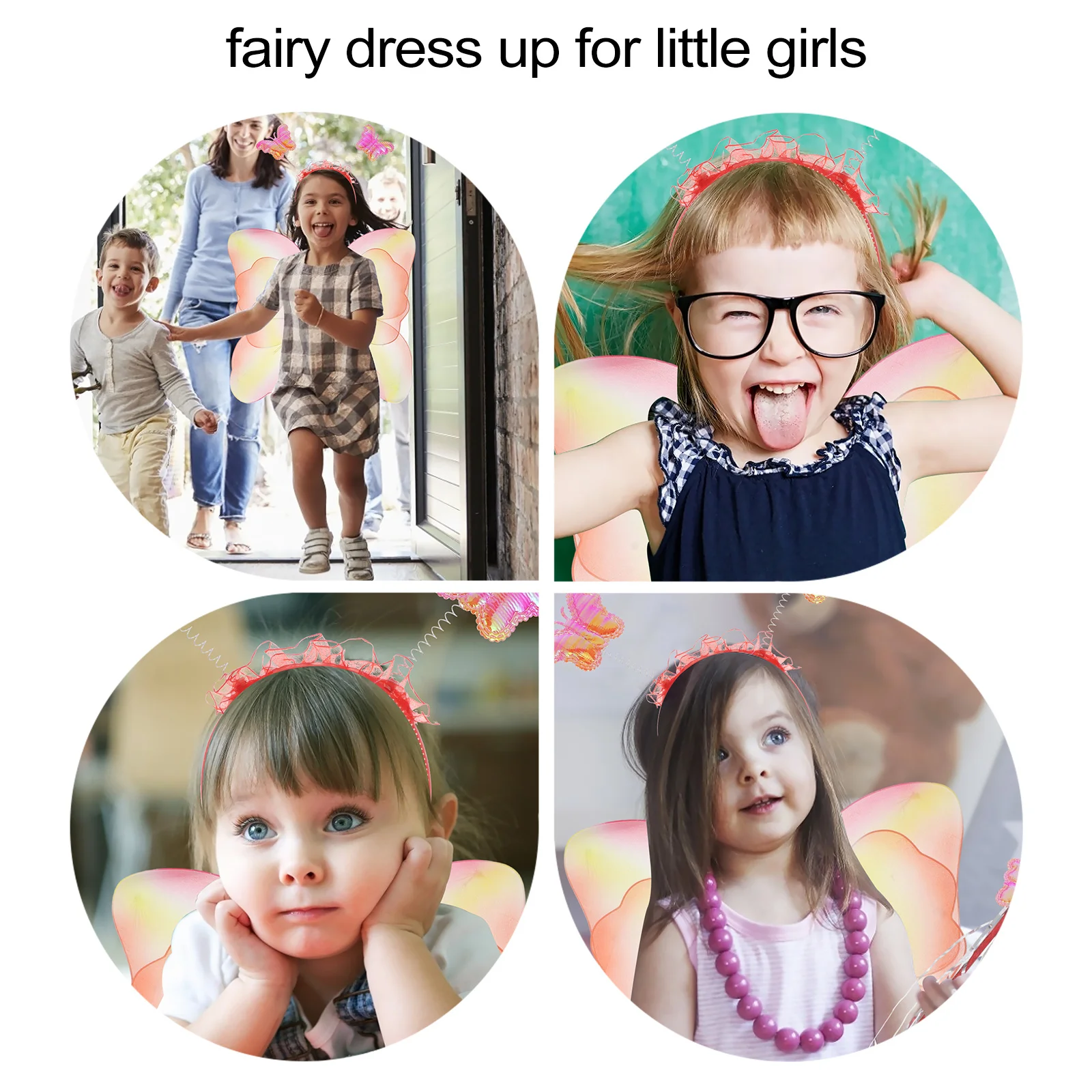Déguisement féerique rouge brillant pour petites filles, Costumes de dessin animé pour enfants, fournitures de fête, décor Cosplay, 1 ensemble