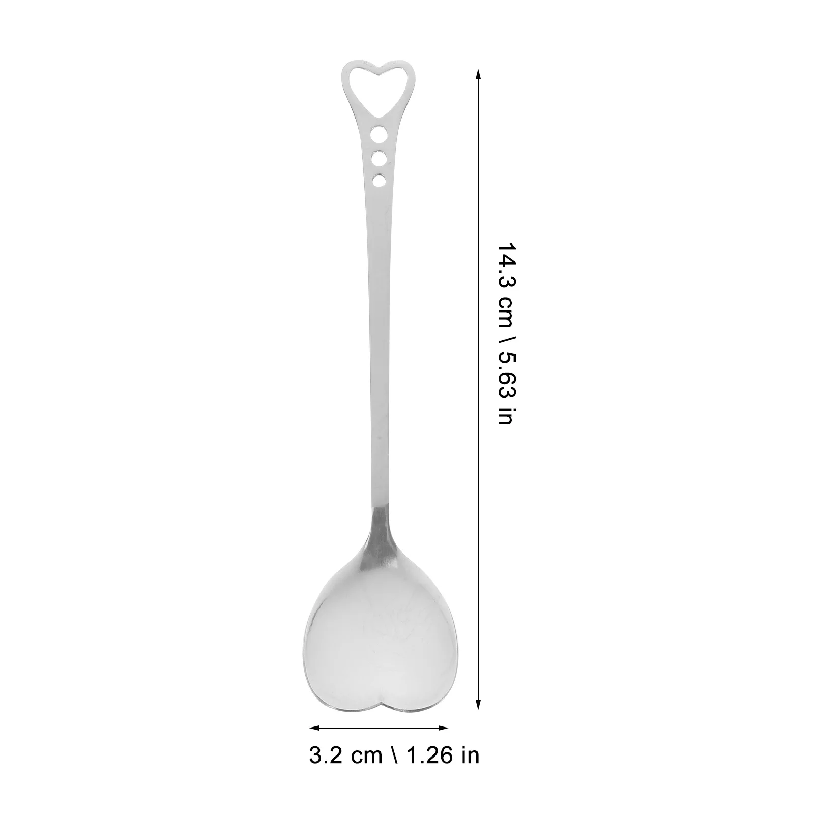 

4pcs Stainless Steel Heart Shape Spoons Stirring Scoop For Coffee Tea Dessert Cake Kitchen Tableware Gift Set Rust Resistant