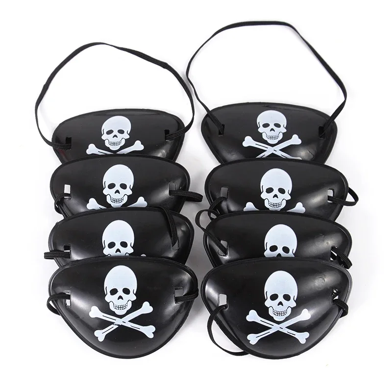 Patchs pour les yeux sur le thème du capitaine, épée, télescope, boussole, cadeau d'anniversaire pour enfants, décoration d'Halloween, accessoires Kiev illage, 7.5