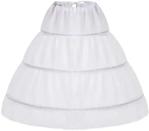 

Детская кринолиновая юбка-комбинация для девочек на свадьбу, для подружек невесты, на шнурке