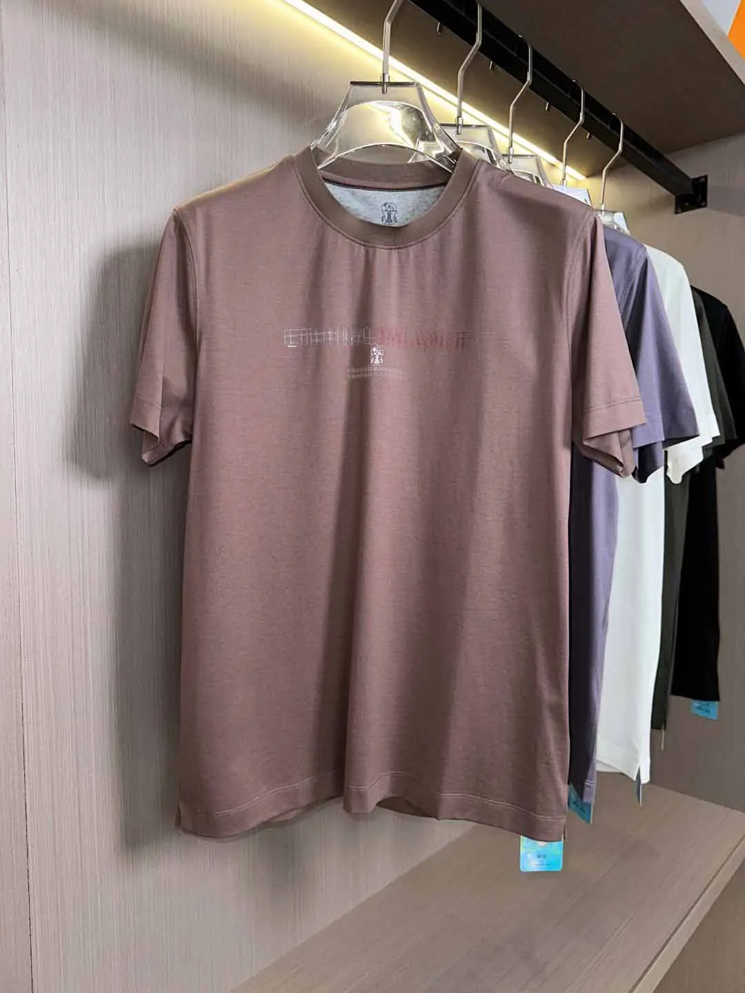 BILLIONAIRE SIJITONGDA 2025 Men's Elite Early Spring/Summer New Collection Boutique Short Sleeve T-shirt Selected Mulberry Silk