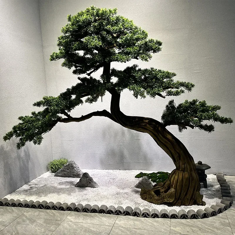 

A48 Artificial Pine Welcome Pine Landscape Fake Trees Hotel Lobby Soft Decoration Modeling Ornaments
