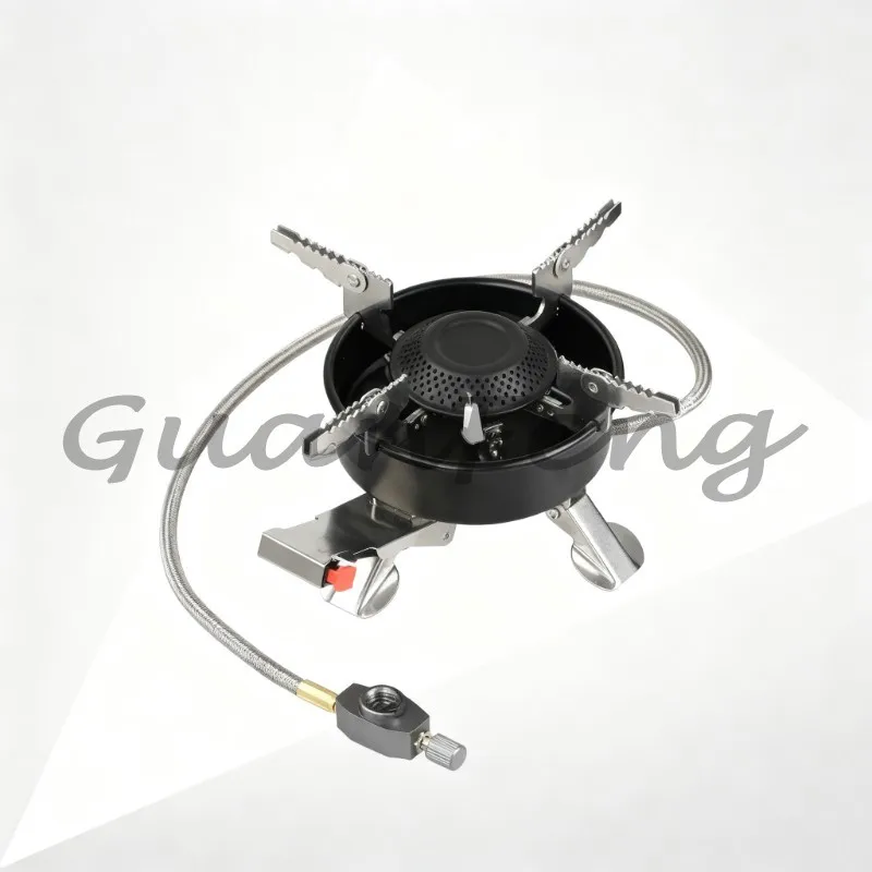 Windproof Compact Outdoor Camping Cooker, Portable Multipurpose Backpacking Stove for Hiking, Camping and Picnic