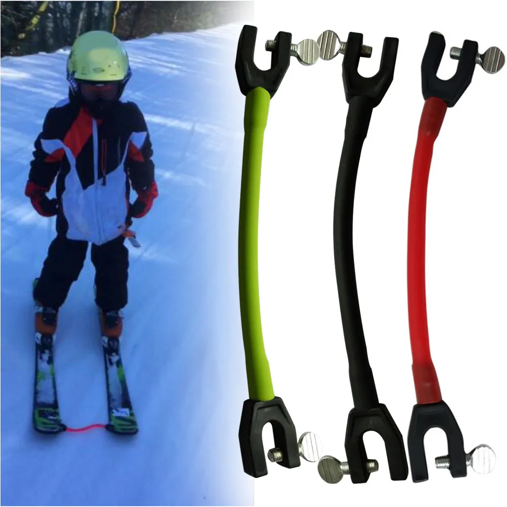 Training Outdoor Protection Easy Wedge Removable Sports Kids Beginner Ski Tip Connector Control Speed Latex Elastic Clip Winter